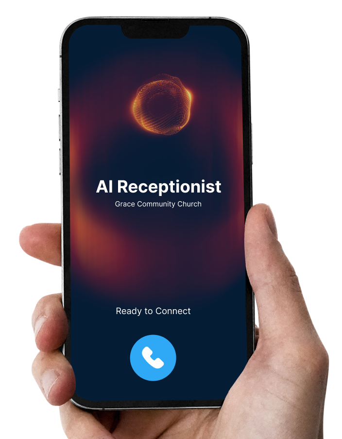 Talk to the AI receptionist for churches in a live demo call